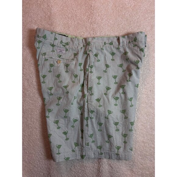 Brooks Brothers Mens Seersucker Martini Print Shorts Size 34 - Picture 2 of 14